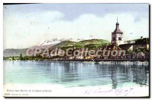 Old Postcard Evian Les Bains And Dent D'Oche