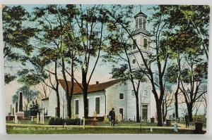 Richmond VA Virginia 1741 Old St John's Church c1910 Postcard R20