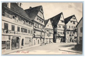 c1905 View of Alt Nagold Hintere Gasse Germany Unposted Antique Postcard