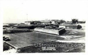 Real Photo - Fort McHenry - Baltimore, Maryland MD  