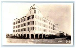 c1940's California Hotel Building El Centro CA RPPC Photo Frashers Postcard 