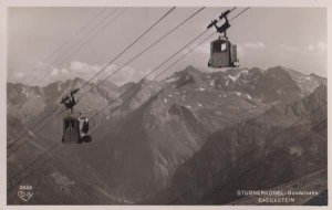 Cable Car Ride at Bad Gastein Salzberg Austria Austrian Real Photo Postcard