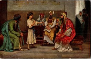 Christ Disputing with the Doctors Holy Scripture Robert Leinweber Postcard J49