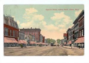 LP08   Michigan, MI, Vintage Postcard, Albion, View, 