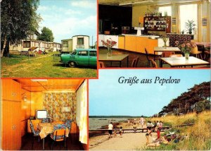 Pepelow, Germany  BUNGALOWS~TRAILERS~BEACH SCENE/CHILDREN  4X6 Postcard