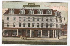 Hobart Trust Building Drake Business College Passaic New Jersey 1910c postcard