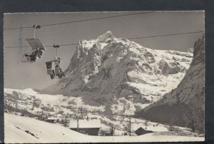 Switzerland Postcard - Bergbahn Grindelwald-First, Wetterhorn     T7336