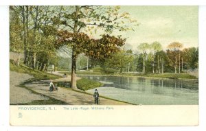 RI - Providence. Roger Williams Park, The Lake  (Tuck #5624)