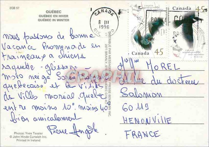 Postcard Modern Quebec