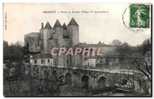 Postcard Old Mill Towers Barbaste d & # 39Henri IV