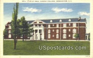 Chipley Hall, Lander College - Greenwood, South Carolina