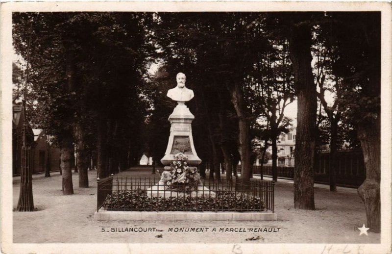 CPA BILLANCOURT - Monument a Marcel Renault (581409)