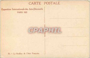 Old Postcard 1925 Paris Exposition Internationale des Arts Decoratifs Pavilio...