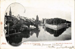 CPA Moselle METZ Vue prise du Moyen-Pont (984519)