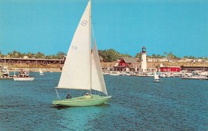 Oceanside California Oceanside Yacht Harbor, Chrome Vintage Postcard U14260