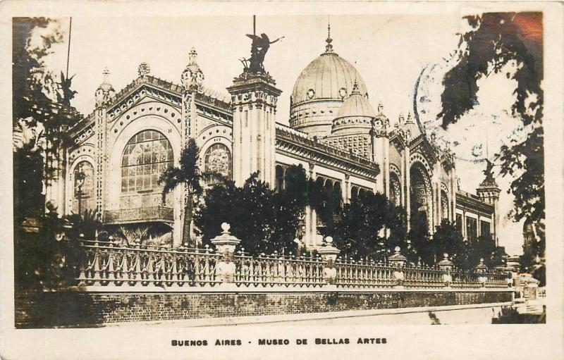 Argentina Buenos Aires vintage photo postcard Museo de bellas artes