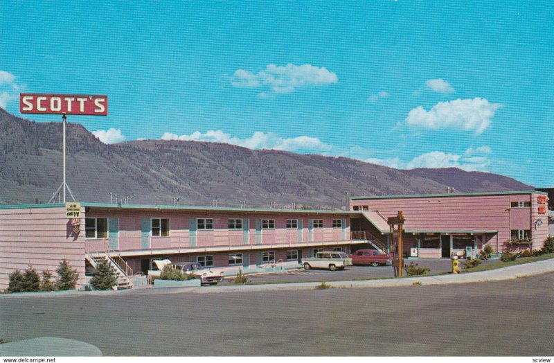 KAMLOOPS, British Columbia, Canada, 1940-60s; Scott's Motel, Classic Cars