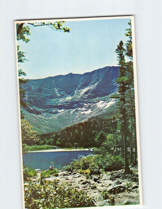 Postcard Mt. Katahdin from Chimney Pond Campground, Maine