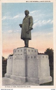 ROCHESTER, Minnesota, 1900-10s; In Public Park, William Worrell Mayo Statue