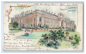 1903 Educational And Social Economy Building St. Louis Worlds Fair Postcard