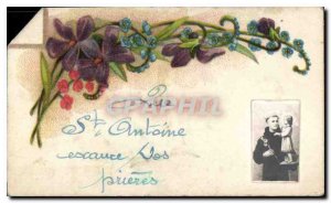 CARTE Postale Old Vive St Antoine exaure your prayers