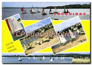 Postcard Modern Locquirec full sail