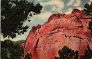 The Kissing Camels of the Gate Rock Garden of the Gods CO Postcard PC121