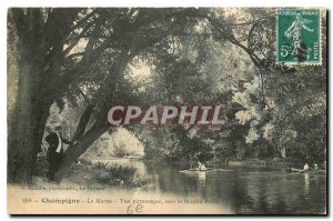 Old Postcard Champigny Marne picturesque view to the Brute Mill