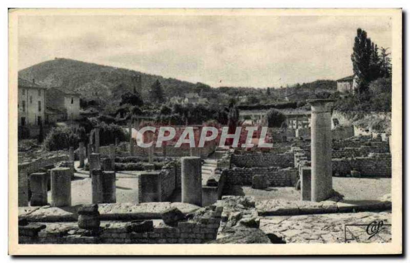 Old Postcard Vaison La Romaine Excavations Of Villasse