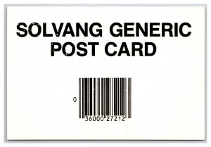 Generic Barcode Greetings Solvang California CA UNP Continental Postcard O21