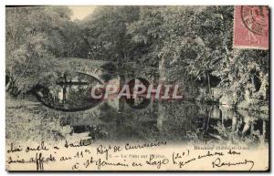 Old Postcard Brunoy The Bridge Werre