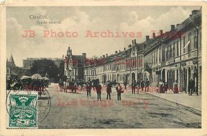 Czech Republic, Chrudim, Janske Namesti, Business Section, 1921 PM