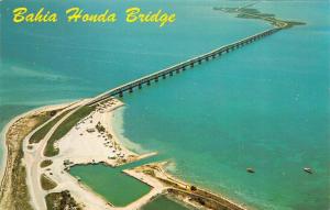 FL, Florida   BAHIA HONDA BRIDGE to KEY WEST   Aerial View  Chrome Postcard