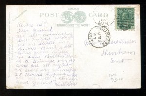 dc575 - FORT WILLIAM Ontario 1913 CPR Train Station & Yards  Postcard