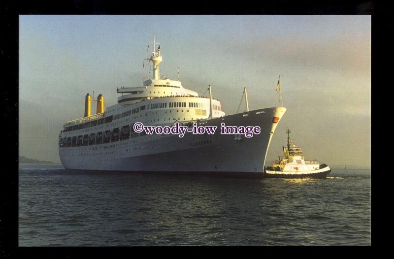 SIM0353 - P&O Liner - Canberra , built 1961 - postcard at San Francisco 1996