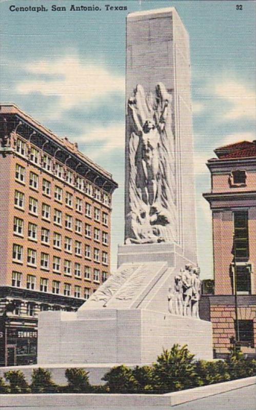 Texas San Antonio The Cenotaph 1950