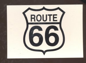 ROUTE 66 BADGE HISHWAY POSTCARD