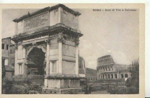 Italy Postcard - Roma - Arco Di Tito e Colosseo - Ref TZ10255