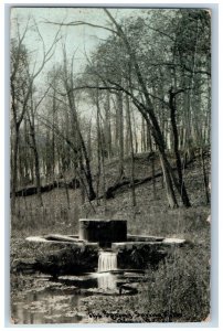 Osage Iowa IA Postcard Spring Exterior View River Lake c1910's Vintage Antique