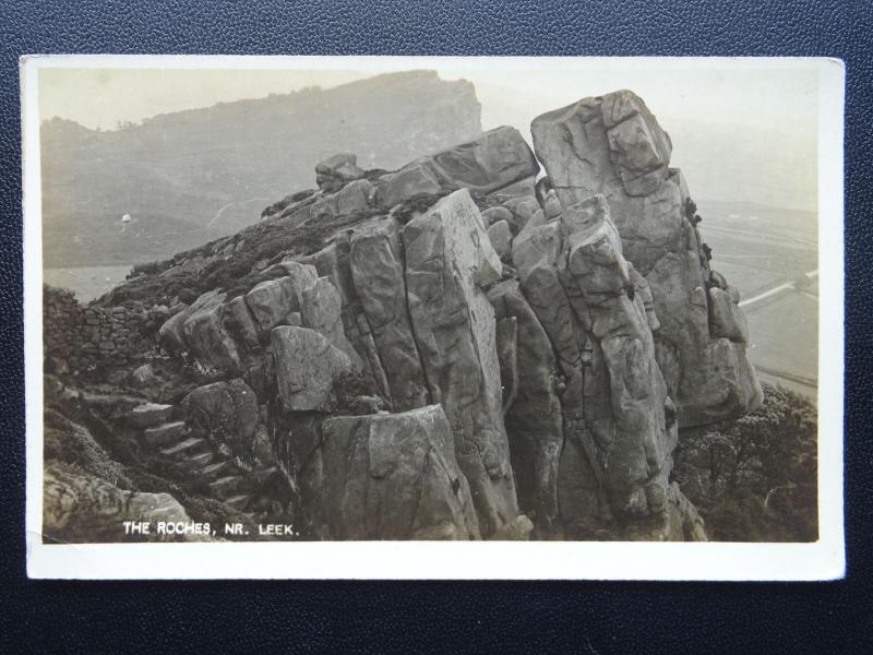 Staffordshire LEEK The Roaches - Old RP Postcard