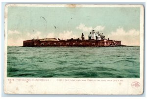 1908 Fort Sumter Charleston South Carolina SC Brooklyn NY Antique Postcard