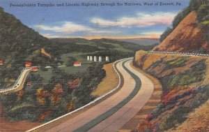 Pennsylvania Turnpike and Lincoln Highway West of Everett - Everett, Pennsylv...