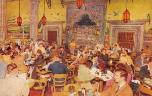 Sanborns' Patio Restaurant, Mexico City Tarjeta Postal c1930s Vintage Postcard