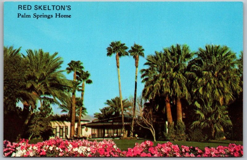 Palm Springs California 1960s Postcard Phil Harris Movie Star Actor House Home