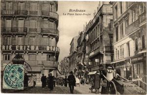 CPA AK BORDEAUX - La place St-projet (192590)