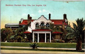 Postcard Residence Harrison Gray Otis in Los Angeles, California