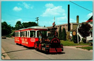 Ride The Soo Tour Trains Soo Locks Michigan MI UNP Chrome Postcard F13