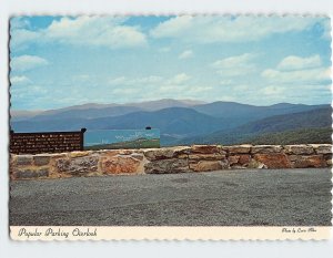 Postcard Popular parking Overlook Shenandoah National Park Virginia USA