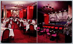 Denver Colorado 1960s Postcard San Marco Room And Alibi Bar Brown Palace Hotel