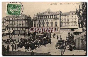 Angers Old Postcard rallying Square Post office